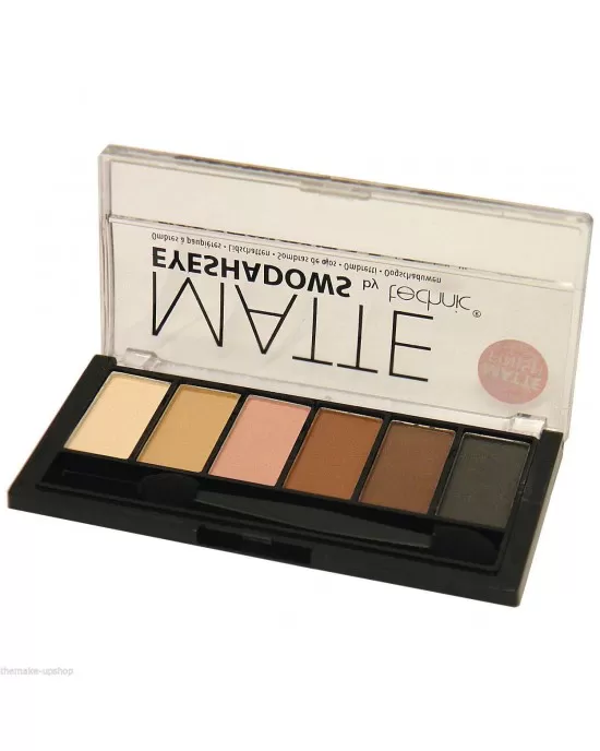 Technic Six Colour Eyeshadow Palette ~ Matte Nude, Technic Eyeshadow Palettes, Technic Cosmetics 